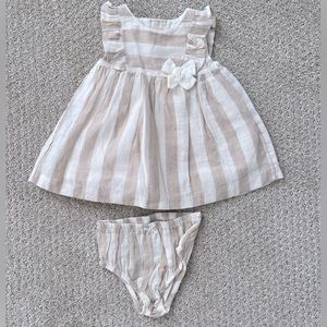 Mayoral Linen Stripe Set